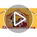 Creepy Carnival Decorations - Red & White Striped Porch Banner Set