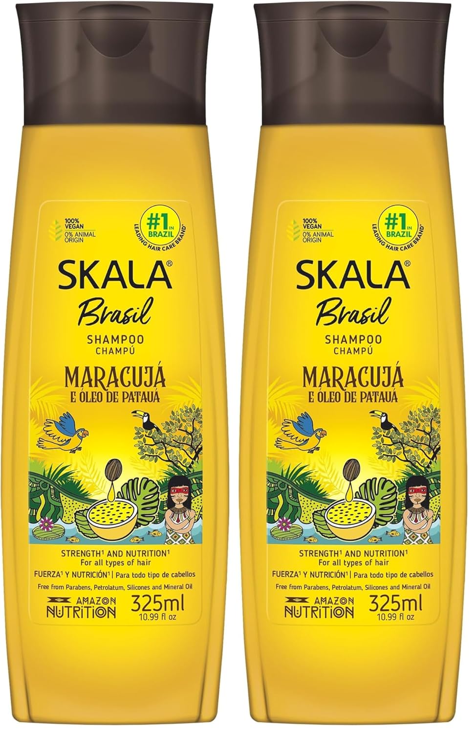 SKALA Brasil Maracujá Shampoo - Hydration & Strength for All Hair Types | 10.99 fl oz