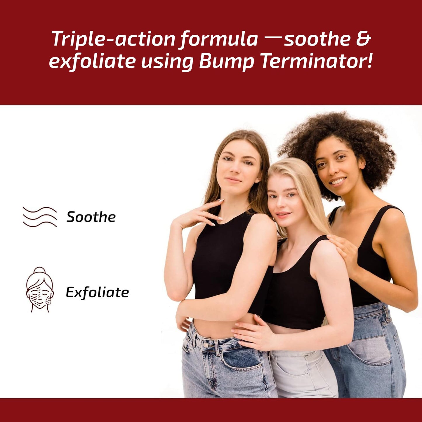 BREEJ Bump Terminator Alcohol-Free Bumps Lotion, Razor Bump Treatment for Men & Women (4 Fluid Ounces)