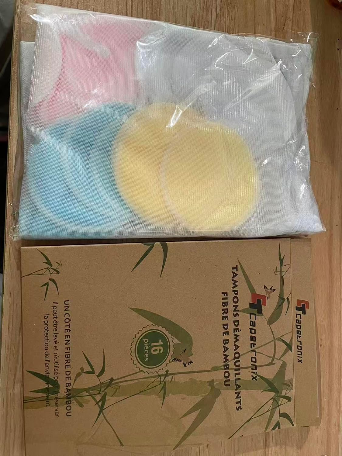 Reusable Makeup Remover Pads - Eco-Friendly Bamboo Cotton Rounds | 16 Pack with 2 Laundry Bags for All Skin Types
