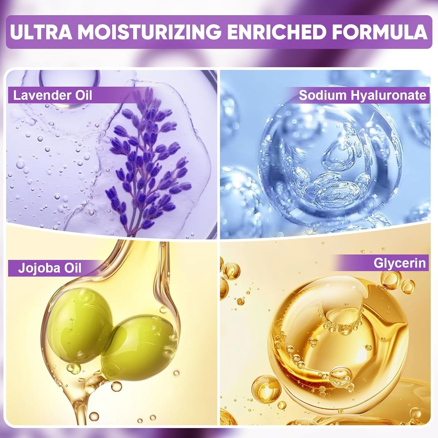 Moisturizing Foot Masks - 24 Pairs Lavender & Jojoba Oil | Hydrating Treatment for Dry Cracked Feet