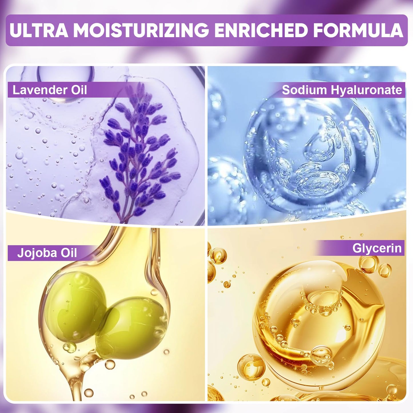 TEAWOO 24 Pairs Moisturizing Foot Masks with Lavender Oil & Jojoba Oil, Intensely Hydrating Foot Mask for Dry Cracked Feet, Moisturizing Socks for Cracked Heel Treatment
