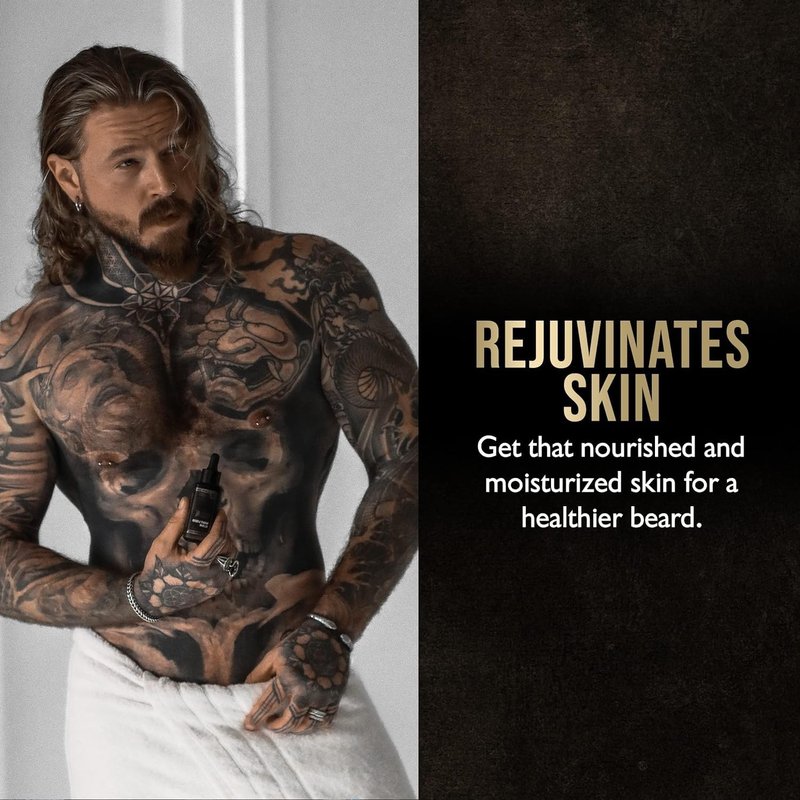 Ultimate Beard Growth Kit for Men by The Beard Struggle - Balm, Cream, Brush, Comb, Oil, Wash, & Conditioner for Moisturizing Beard - Hoenir's Poem, Gold Collection