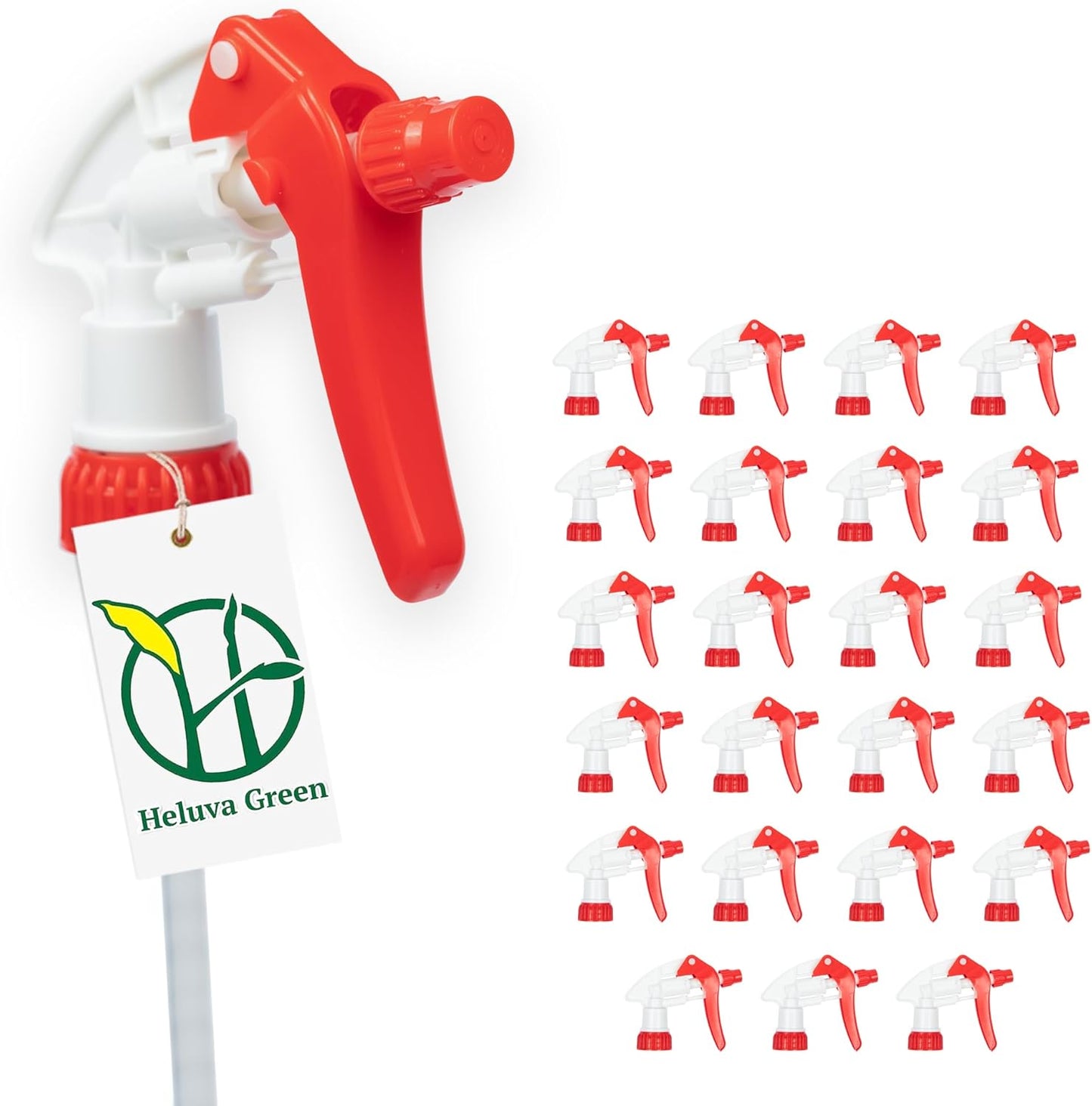Green Spray Bottle Nozzle Replacement - Heavy Duty Sprayer Triggers for Home & Commercial Cleaning | Fits 8-32 oz Bottles, Blue, 24 Pack