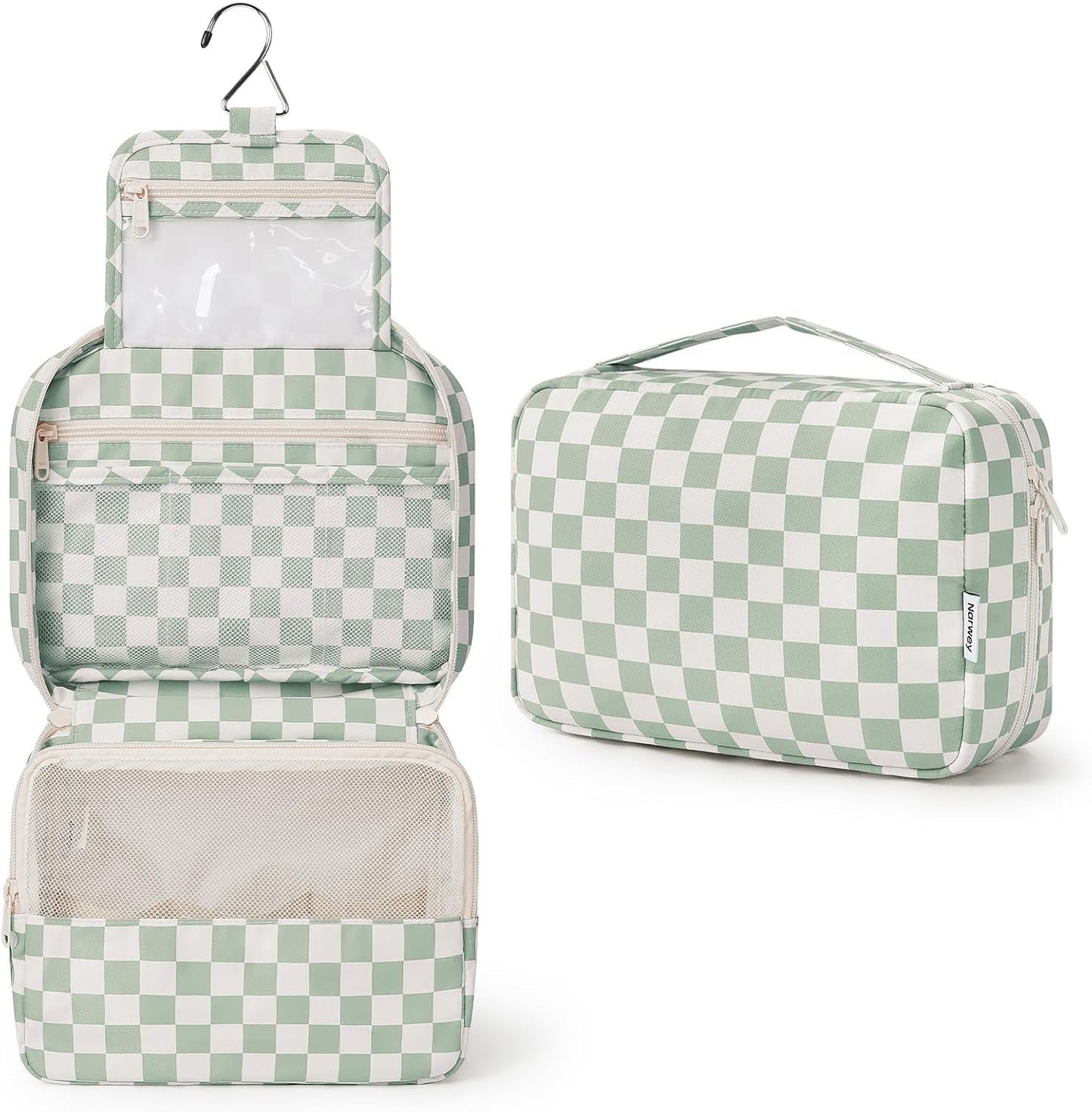Travel Toiletry Bag for Women - Small Hanging Makeup Organizer | Lightweight & Compact Design