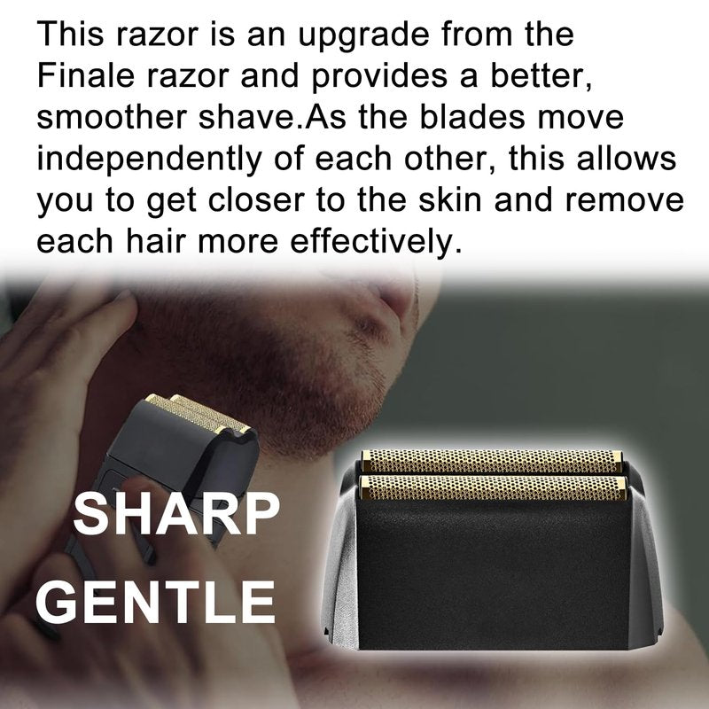 Shaver Replacement Foil & Cutter Bar, Compatible with Wahl 5 Star Series Vanish Shaver 8173-700, Blade for Wet & Dry Close Shaving, 1-Pack, Black
