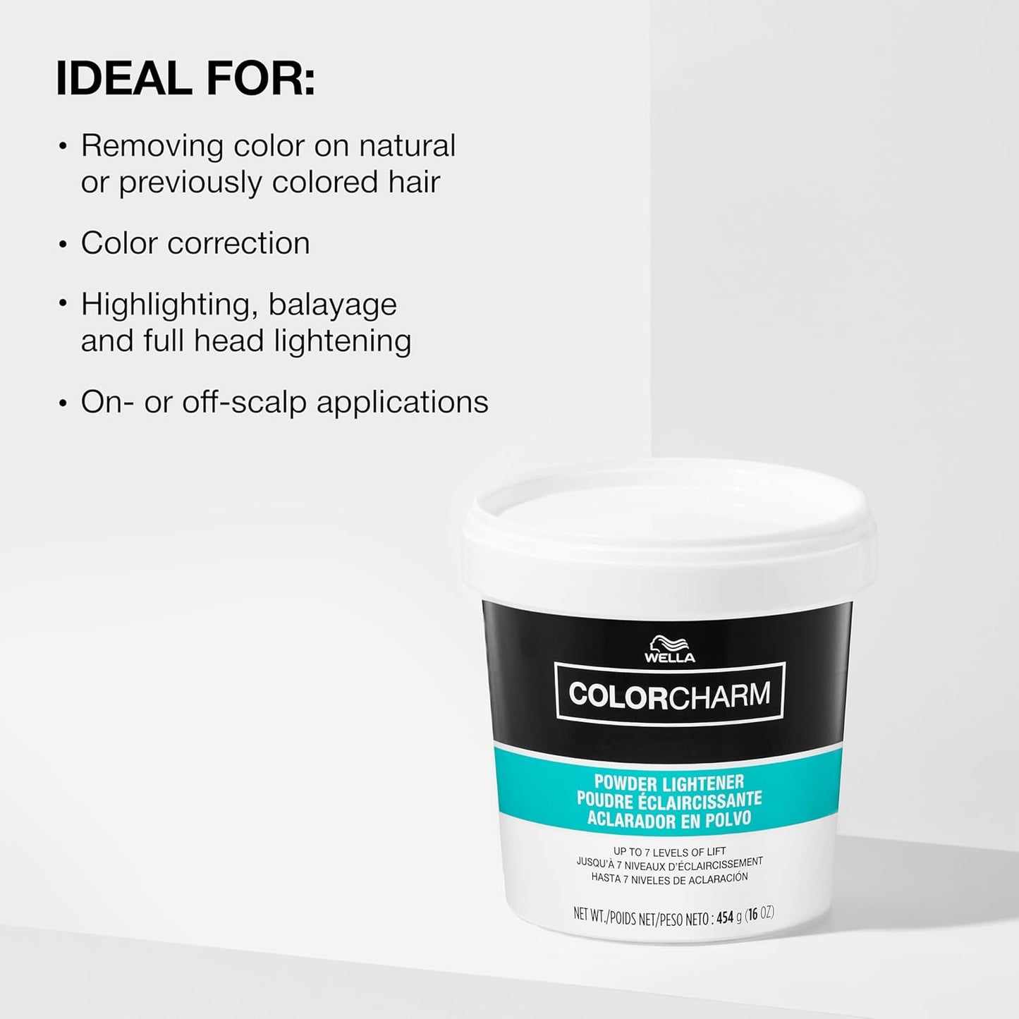COLORCHARM Powder Hair Lightener - Achieve Up to 7 Levels of Lift | Dust-Free Formula