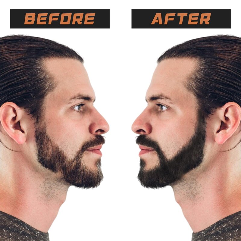 KGAJSGH 2pc Dual-Ended Beard Pencils: Spiral Brush & Wax for Precise Styling, Shaping - Natural Look for Beard, Mustache & Brows