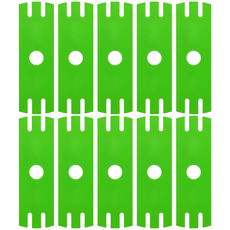 8TEN Edger Blade 8" x 2.5" Compatible with Ryobi Echo Stihl Maruyama Husqvarna 1 Inch Center Hole (10 Pack) 69601552631 216062