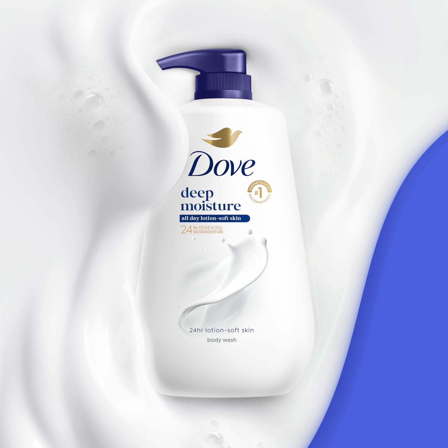 Dove 24hr Lotion Body Wash Deep Moisture, 30.6 oz