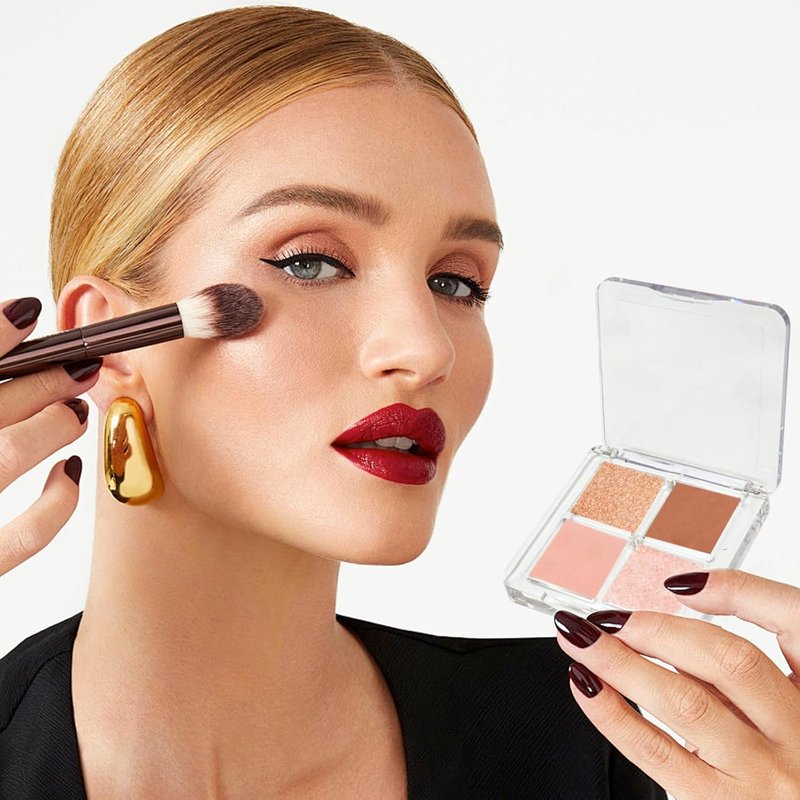 Clear Acrylic Lipstick Palette - 4PCS Empty Cosmetic Container for DIY Eyeshadow & Lipstick