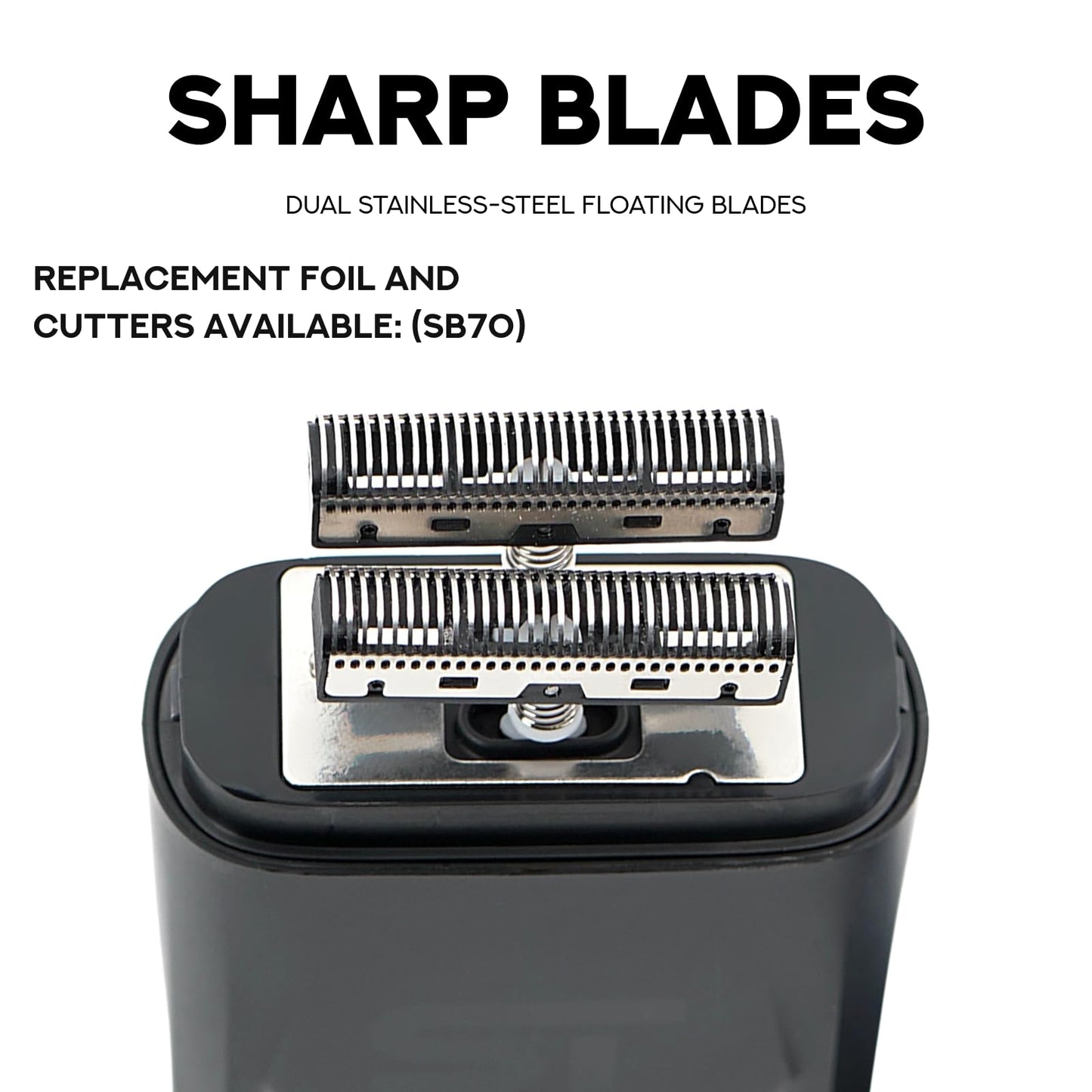 Supreme Trimmer DarkStar Foil Shaver STF720 – 9000 RPM Vector Motor, 150 Min Runtime Corded & Cordless Electric Razor | Hypoallergenic Foils for Face, Head & Stubble