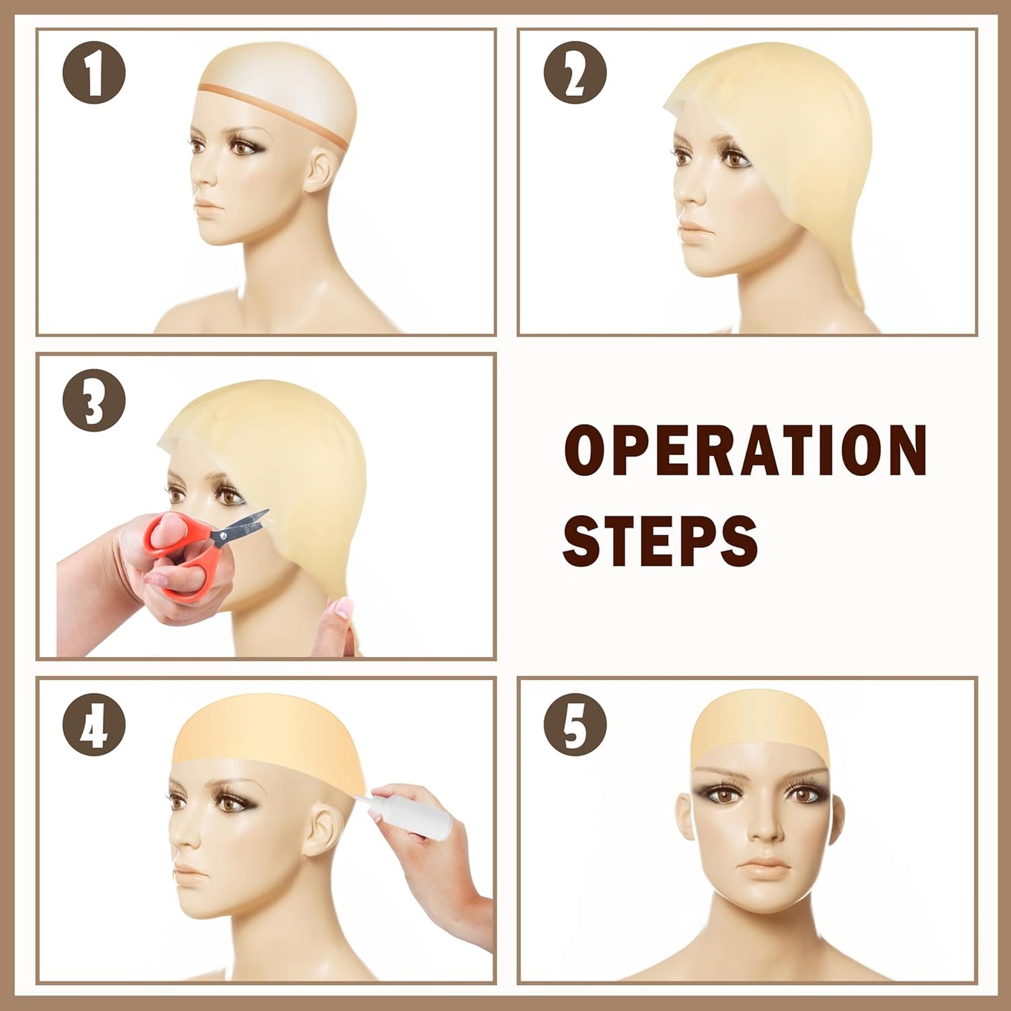 Bald Caps for Halloween Makeup - Latex Costume Accessory for Adults | Unisex Design