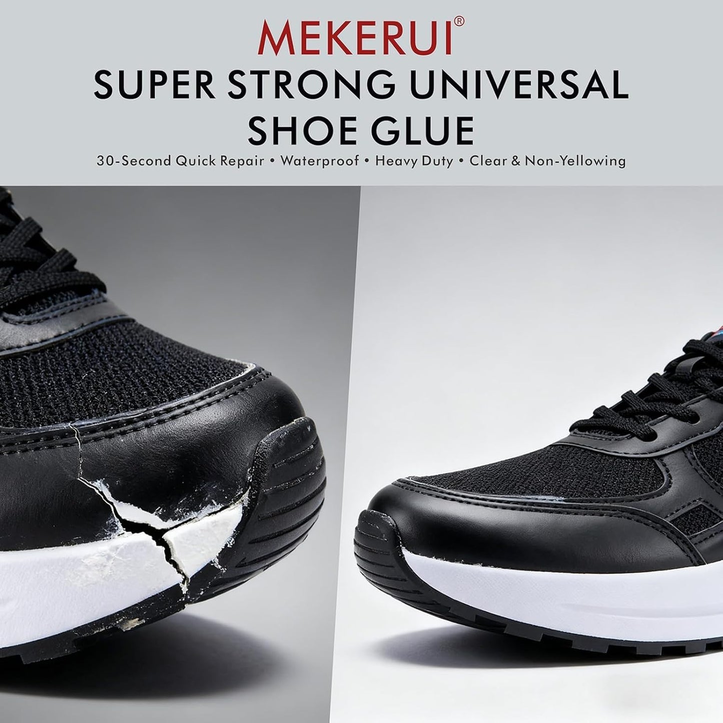 Universal Shoe Glue - Super Strong 30-Second Waterproof Adhesive for Quick Repairs | Heavy Duty for Sneakers, Soles & Heels