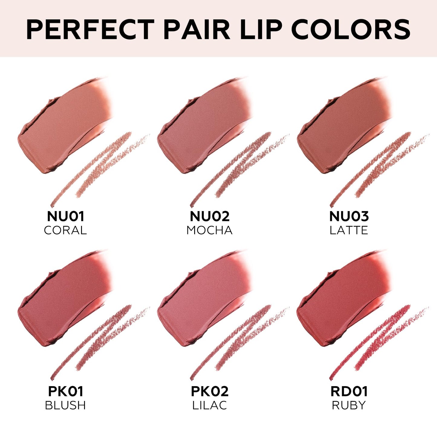 FOCALLURE Fuller Sculpt Dual-Ended Lip Liner & Lipstick 2-in-1,Long Lasting,Highly Pigmented Lip Pencil, Instantly Defines and Plumps for 3D Fuller Lips,PK01 BLUSH