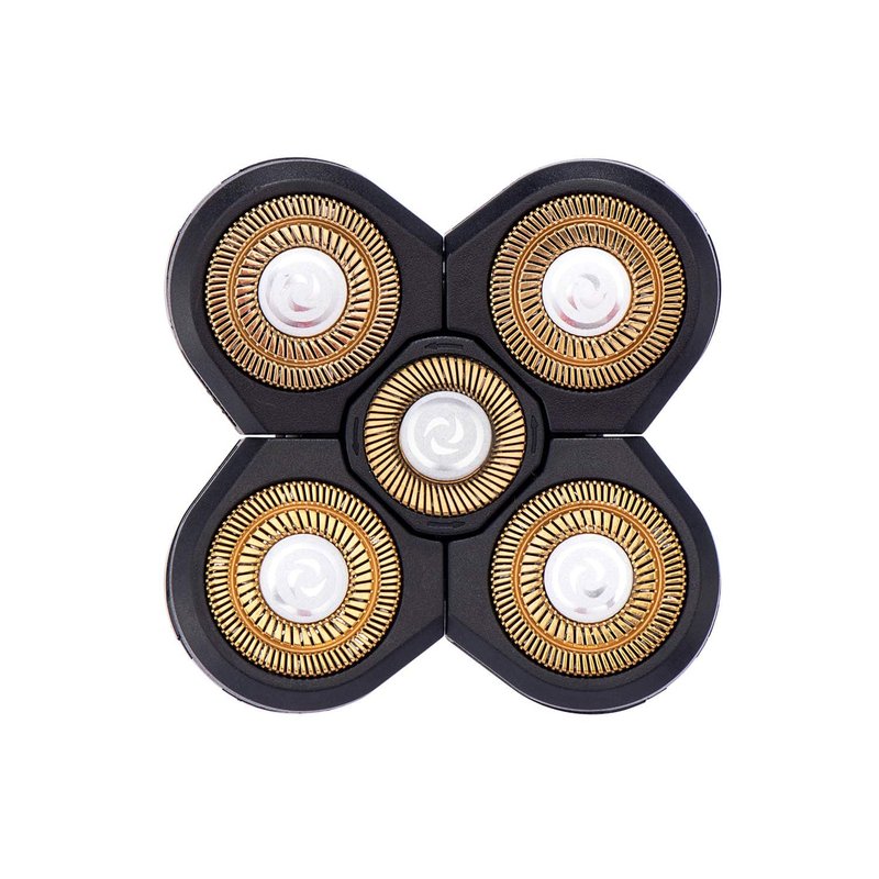 Roziapro Replacement Shaver Head Blade Cutters 5D Floating Shaving Waterproof Electric Razor (Gold Pack2)