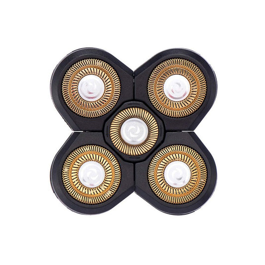 Roziapro Replacement Shaver Head Blade Cutters 5D Floating Shaving Waterproof Electric Razor (Gold Pack2)