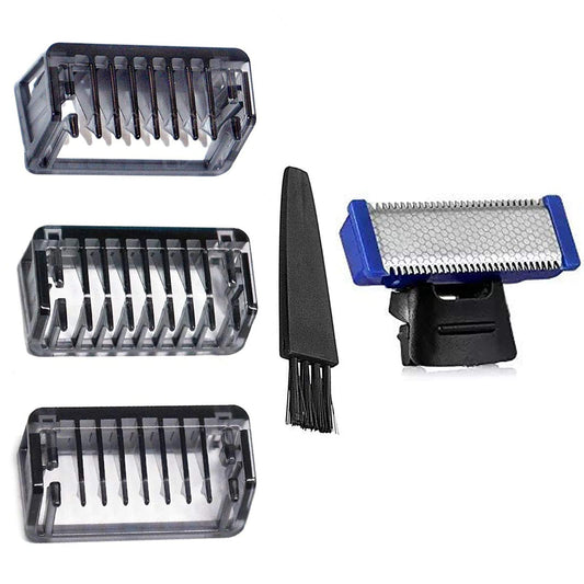 Shaver Head Shaver Comb for Solo Electric Shaver Trimmer Replacement Blades Replacement Tooth Combs 3 PCS with Brush