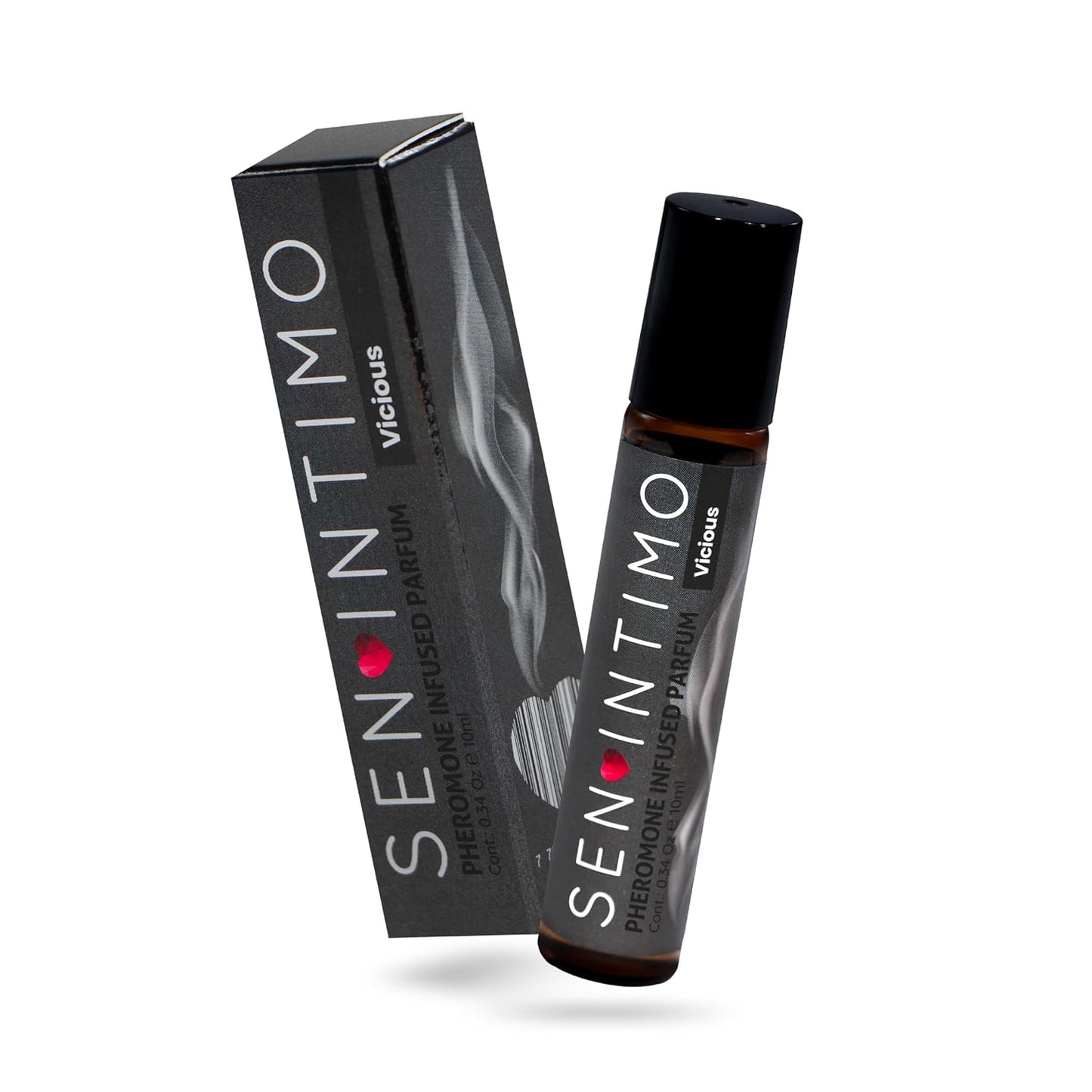 Sen Intimo Pheromone Infused Perfume for Men - Titanium Edition | High-Concentration Rollerball, 10ml Travel Size