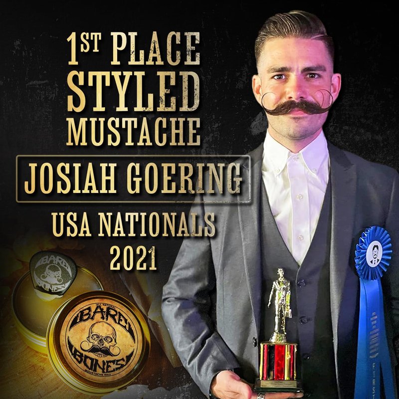 Moustache Care Gift Set by Vintage Grooming Co. (Bone Crusher & Bare Bones Combo)