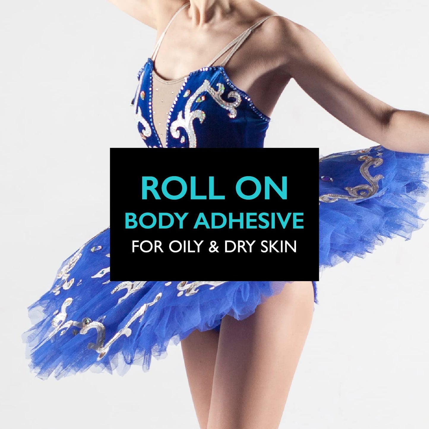 Fabric & Body Adhesive Roll-On Glue - Sweat Resistant Fashion Tape for Skin, Clothing, Lace Wigs | 2oz