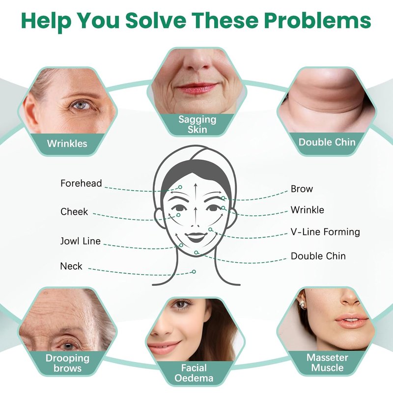Invisible Face Lift Tape - Instant Neck and Jowl Lifting Patches for Loose Skin | 164 Count