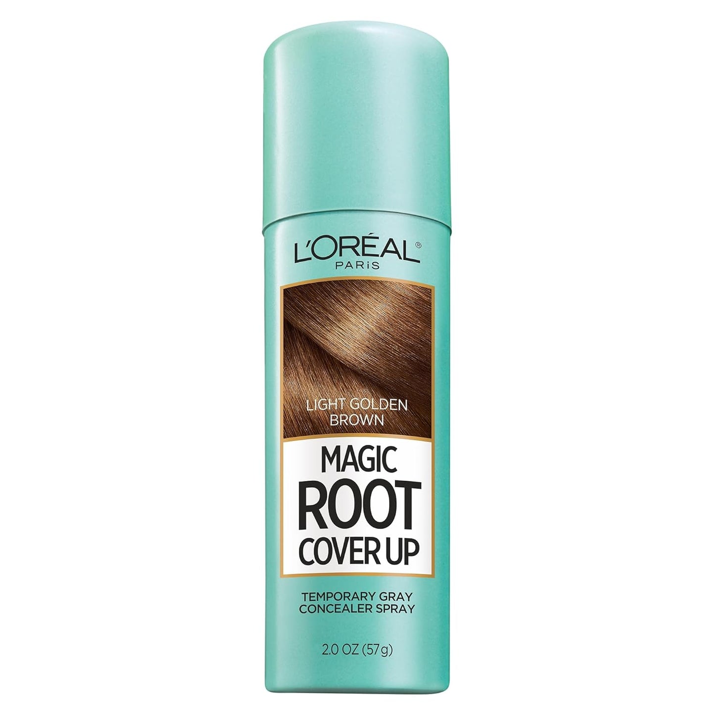L'Oreal Paris Magic Root Cover Up - Gray Hair Spray for 100% Coverage | Lightweight, Ammonia-Free, Black, 2 oz