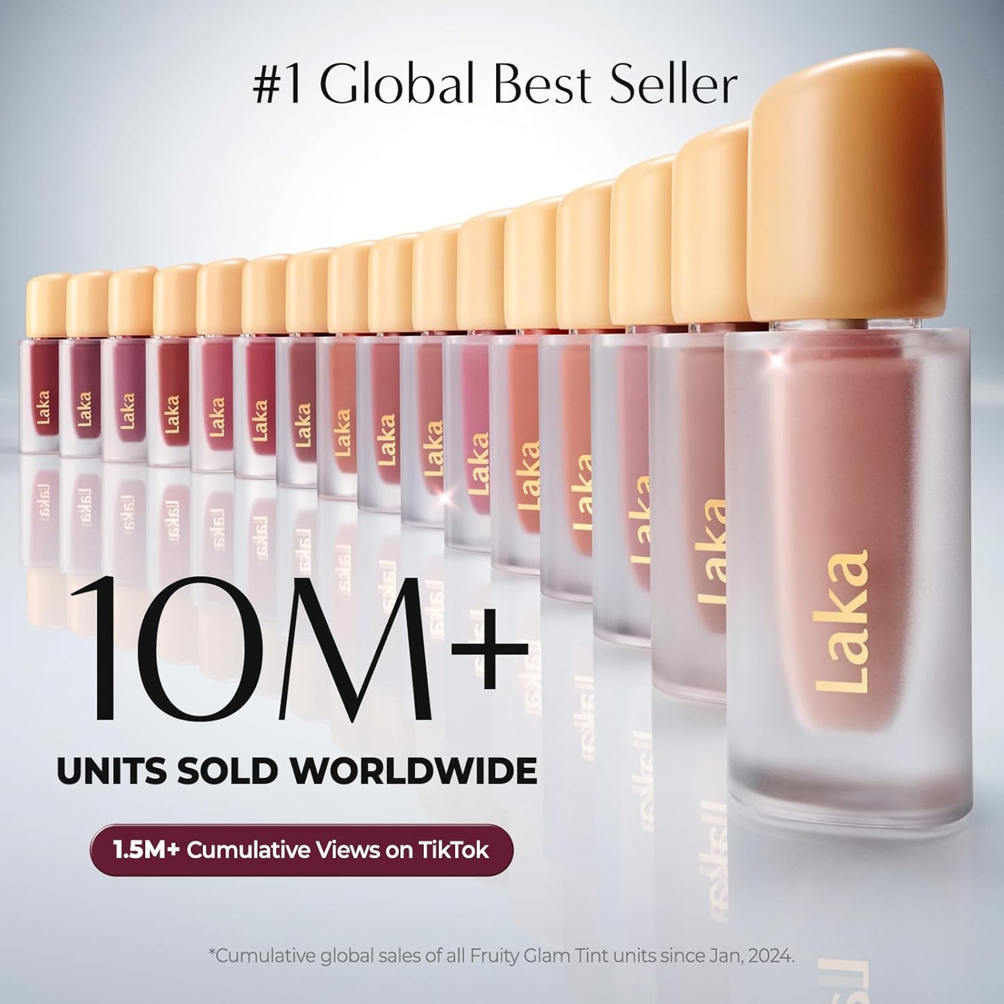 Fruity Glam Tint Lip Stain - Hydrating, Lightweight, Buildable Color | K-Beauty #101 Joyful, 4.5g/0.15oz