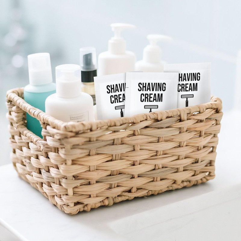 Travel Shaving Cream Bulk for Men 8ml/0.28fl oz,Disposable Shaving Cream in Bulk Individual Travel Shave Cream for Hotel Homeless Charity Home Nursing(Unscented,Pack of 400)