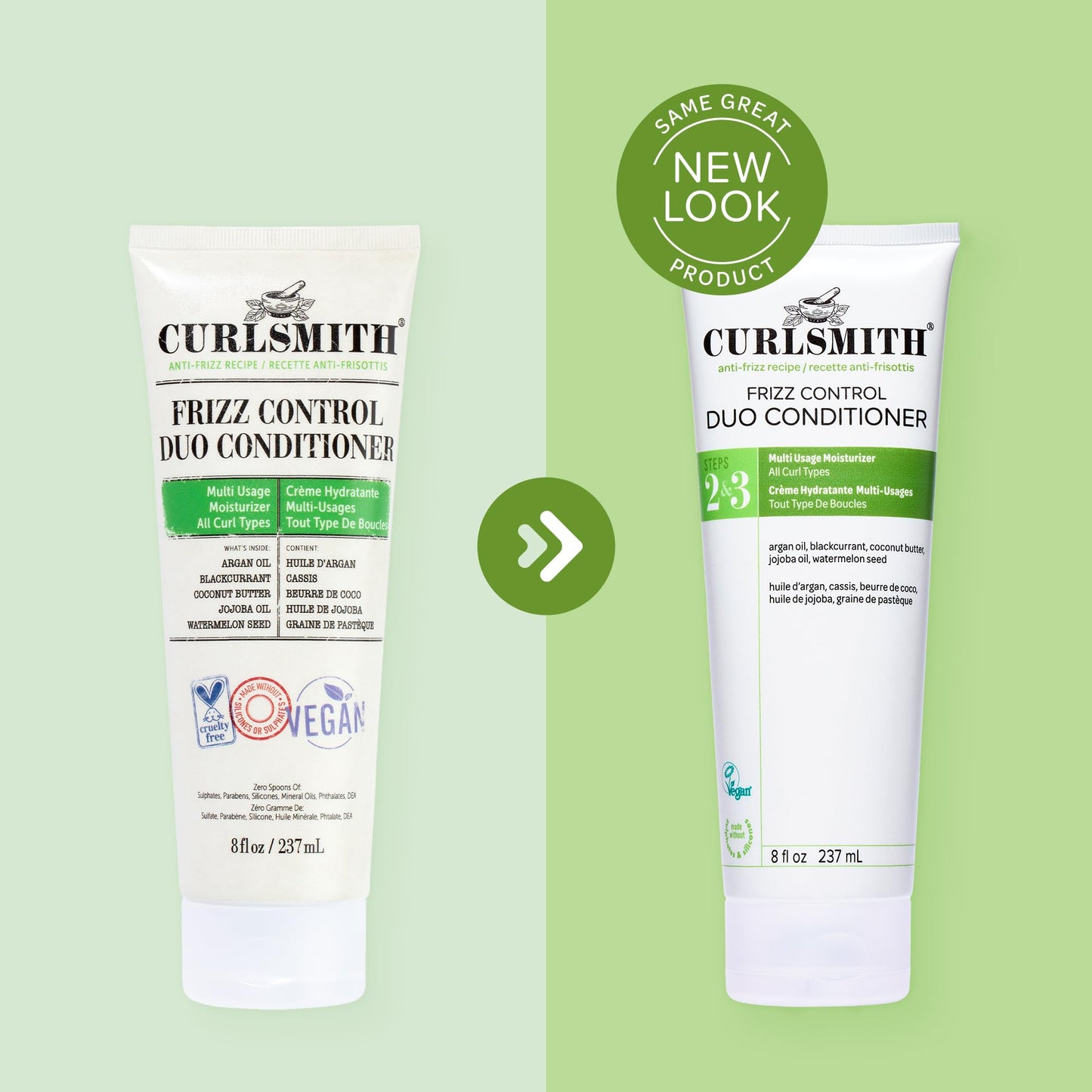 CURLSMITH Frizz Control Duo Anti Frizz Condtioner for Curly Hair