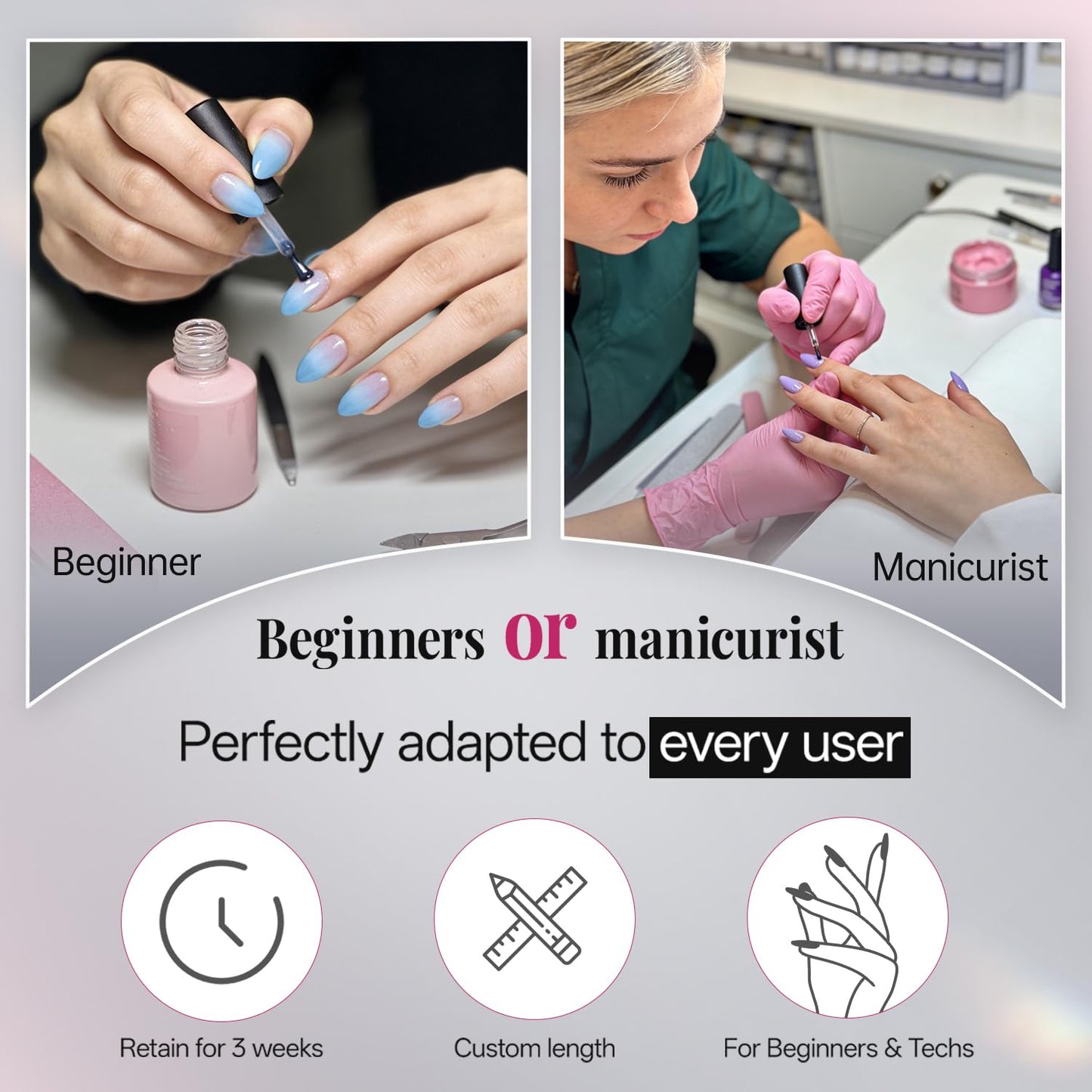 krofaue Almond Nail Tips 240pcs - Half Matte Short Press On Nails, 12 Sizes Pre-Shaped Extra Short Clear Tips for Full Cover Nail Extensions DIY