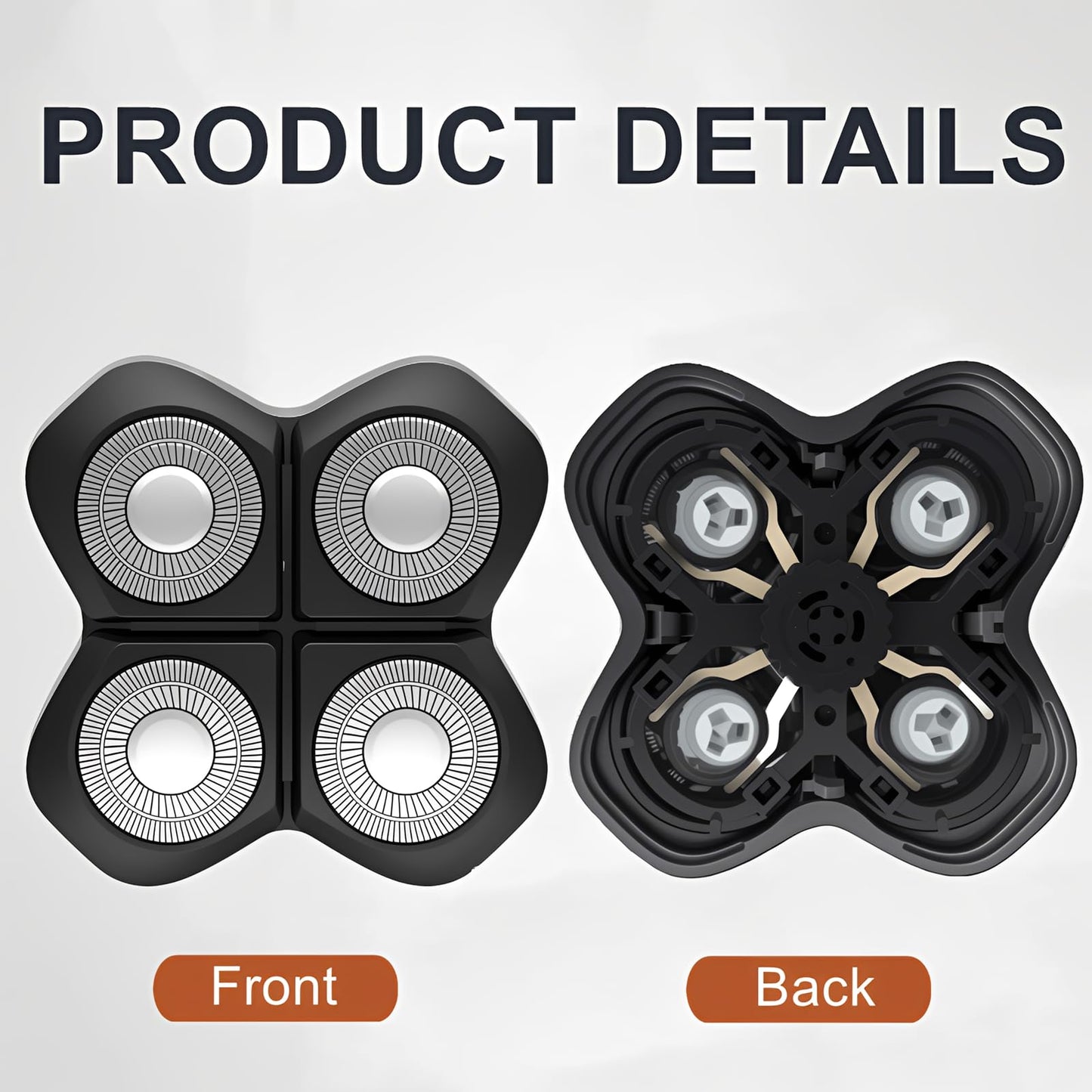 Compatible with Freebird Pro Replacement Blades,2Pack Compatible with Freebird FlexSeries Pro Electric Head & Body Shaver,Precison and Smooth Shaving.