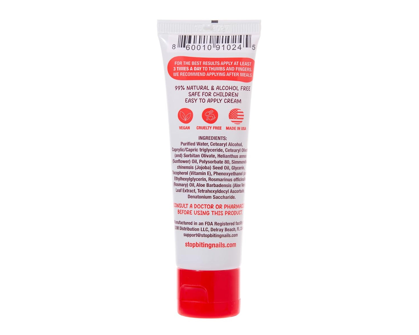 Natural Nail Biting & Thumb Sucking Solution - 100% Kid Safe Bitter Deterrent | Gentle on Skin & Nails | 21-Day Results