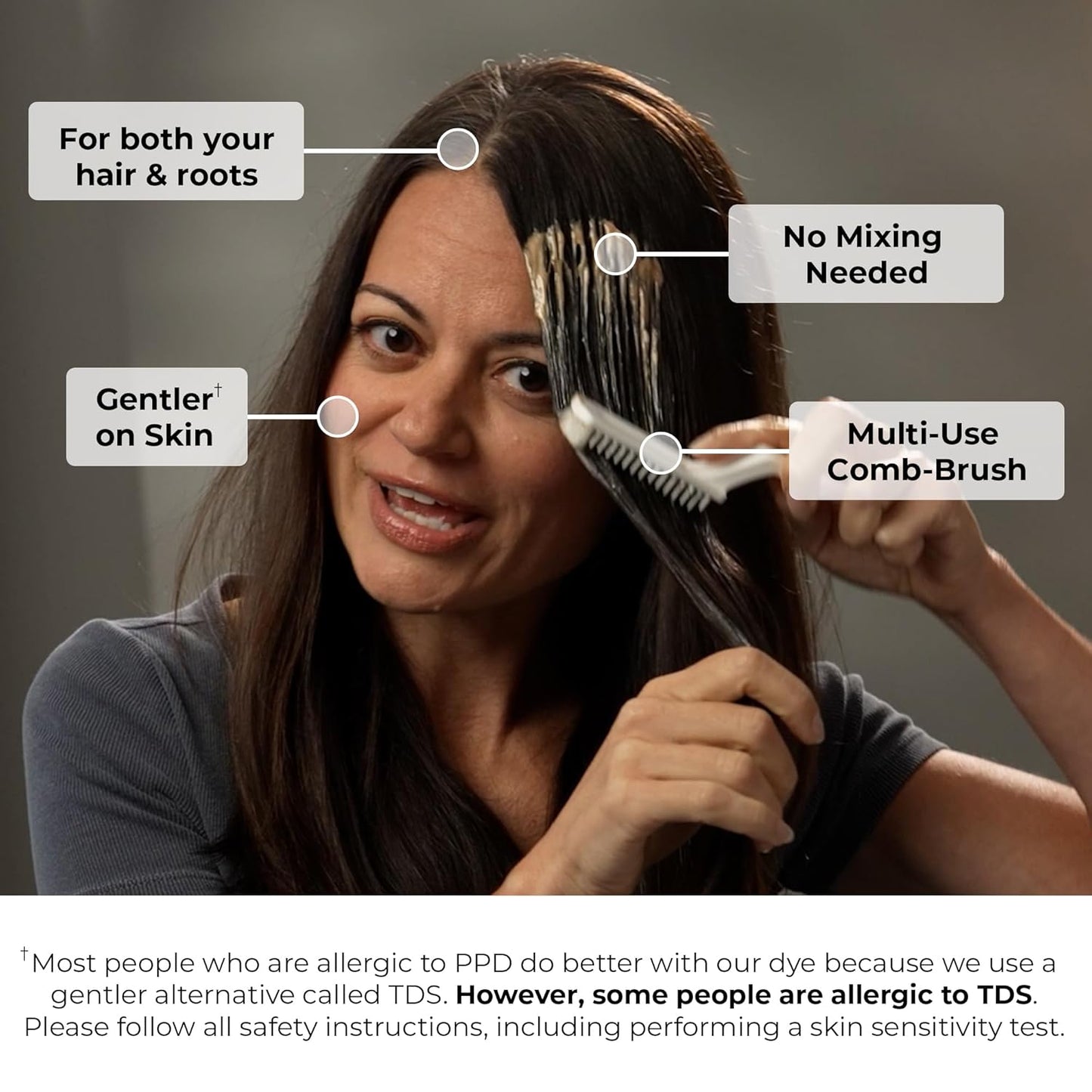 Permanent Ammonia-Free Hair Dye for Women | Natural Medium Blonde Gray Coverage - Sensitive Scalp Formula