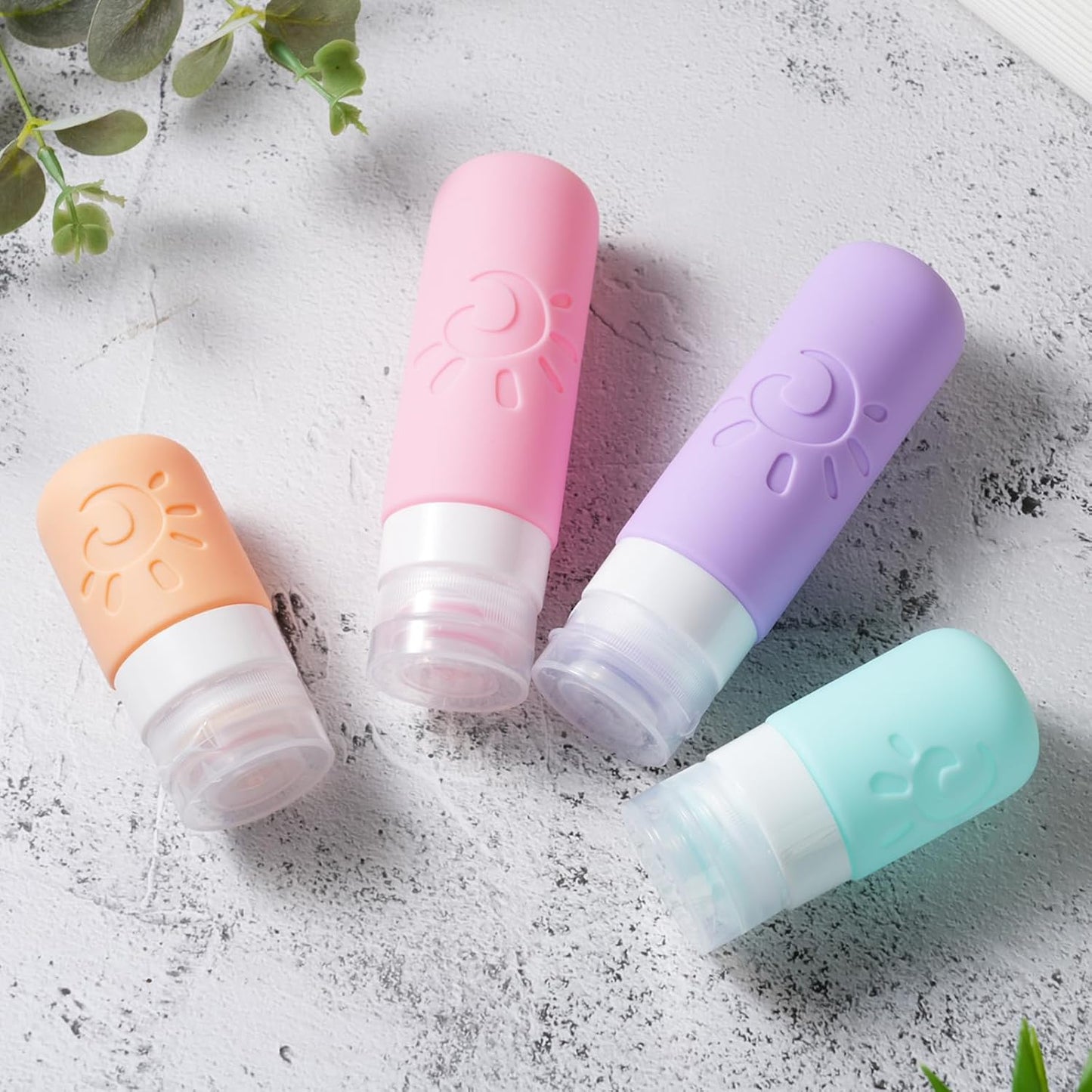Zafit 18-Pack Travel Bottles - TSA Approved Silicone Toiletry Containers | Leak-Proof & Refillable for Shampoo, Conditioner, Lotion, Body Wash