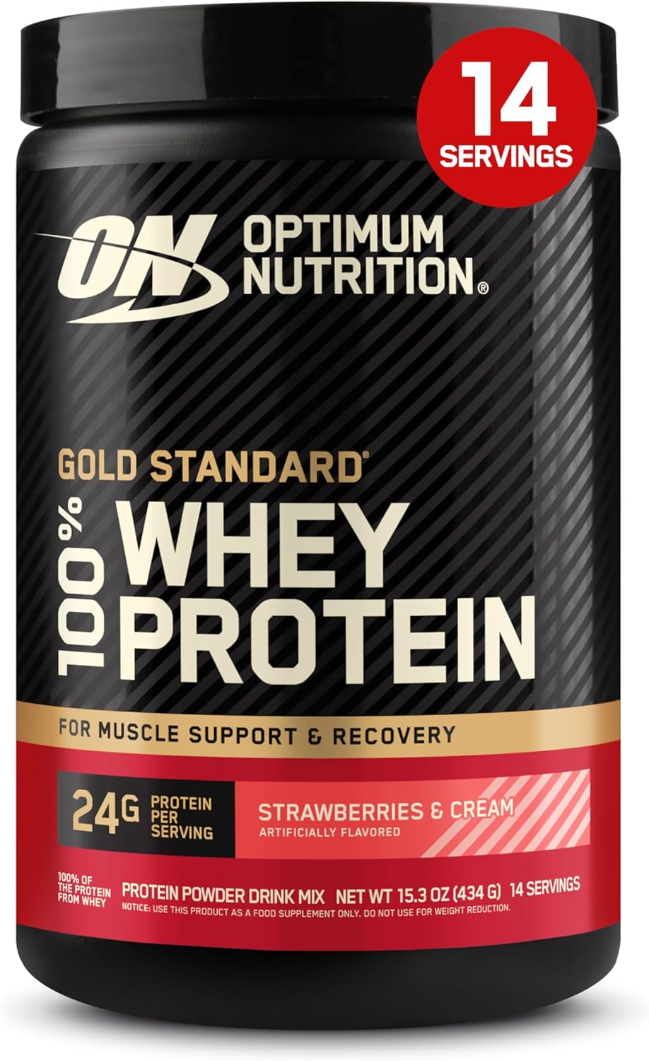 Optimum Nutrition Whey Protein Powder - Double Rich Chocolate Flavor | 1.98 lb Size