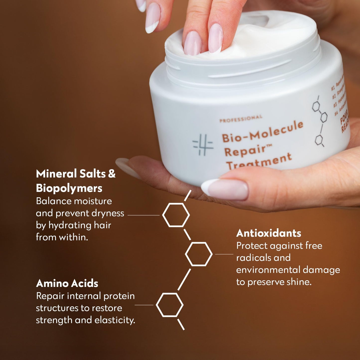 FOUR REASONS Bio-Molecule Repair Hair Mask for Damaged Hair