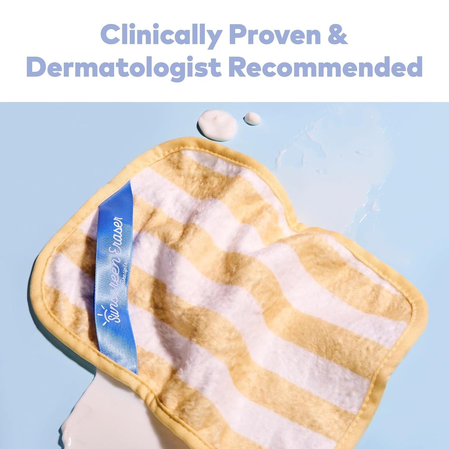 Sunscreen Eraser - Effortlessly Remove Zinc & Mineral Sunscreen with Water | 1 Count