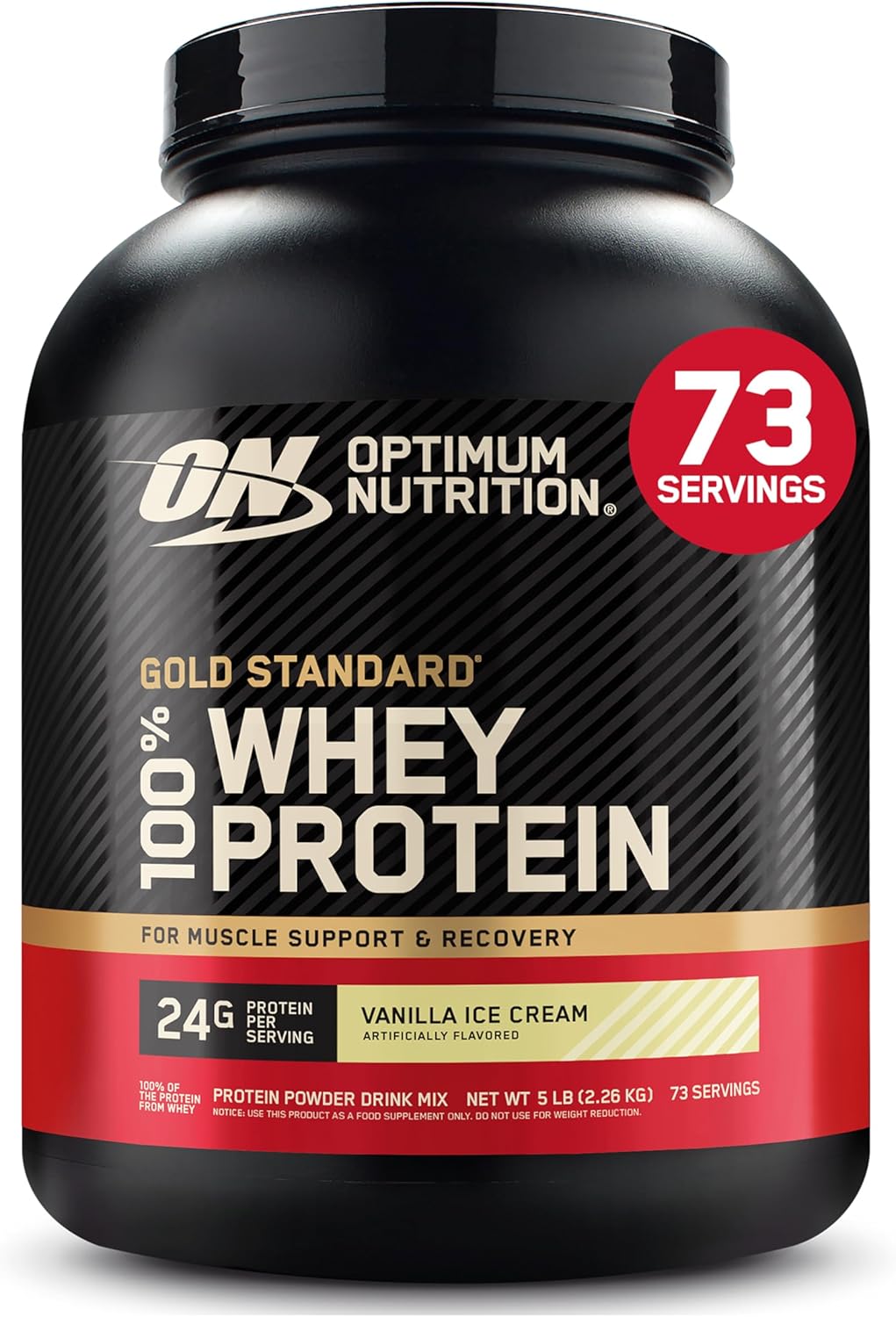 Optimum Nutrition Whey Protein Powder - Double Rich Chocolate Flavor | 1.98 lb Size