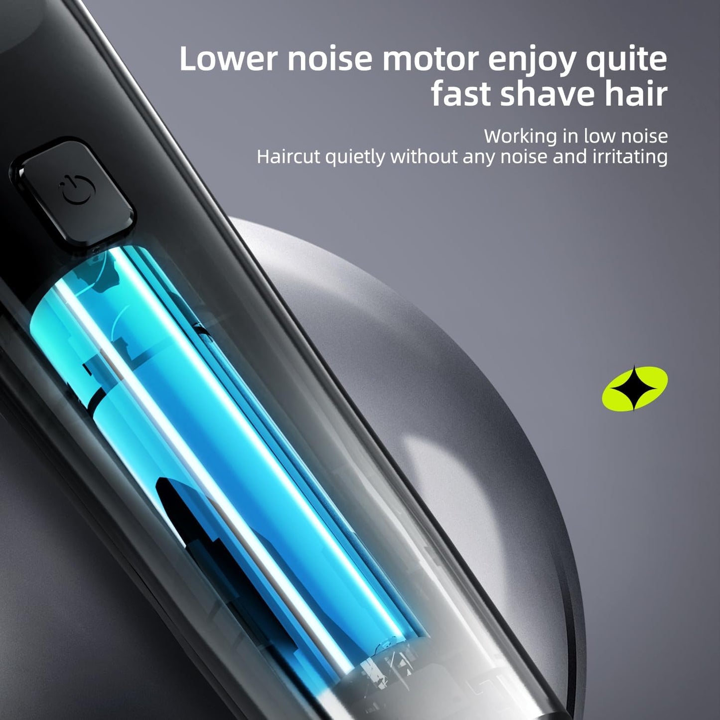 Hair Clippers for Men & Kids - Adjustable Length Trimmer with LED Display | Fast Charging Grooming Kit in Black