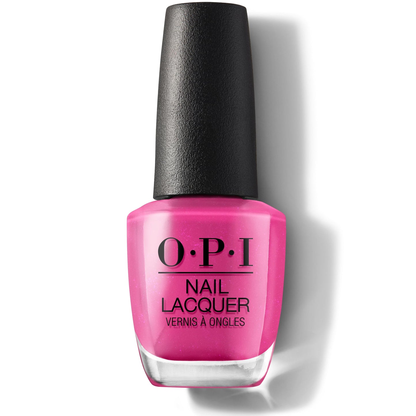 OPI Nail Lacquer Telenovela Me About It | Opaque Bright Pink Pearl Chip Resistant Nail Polish | Mexico City Collection