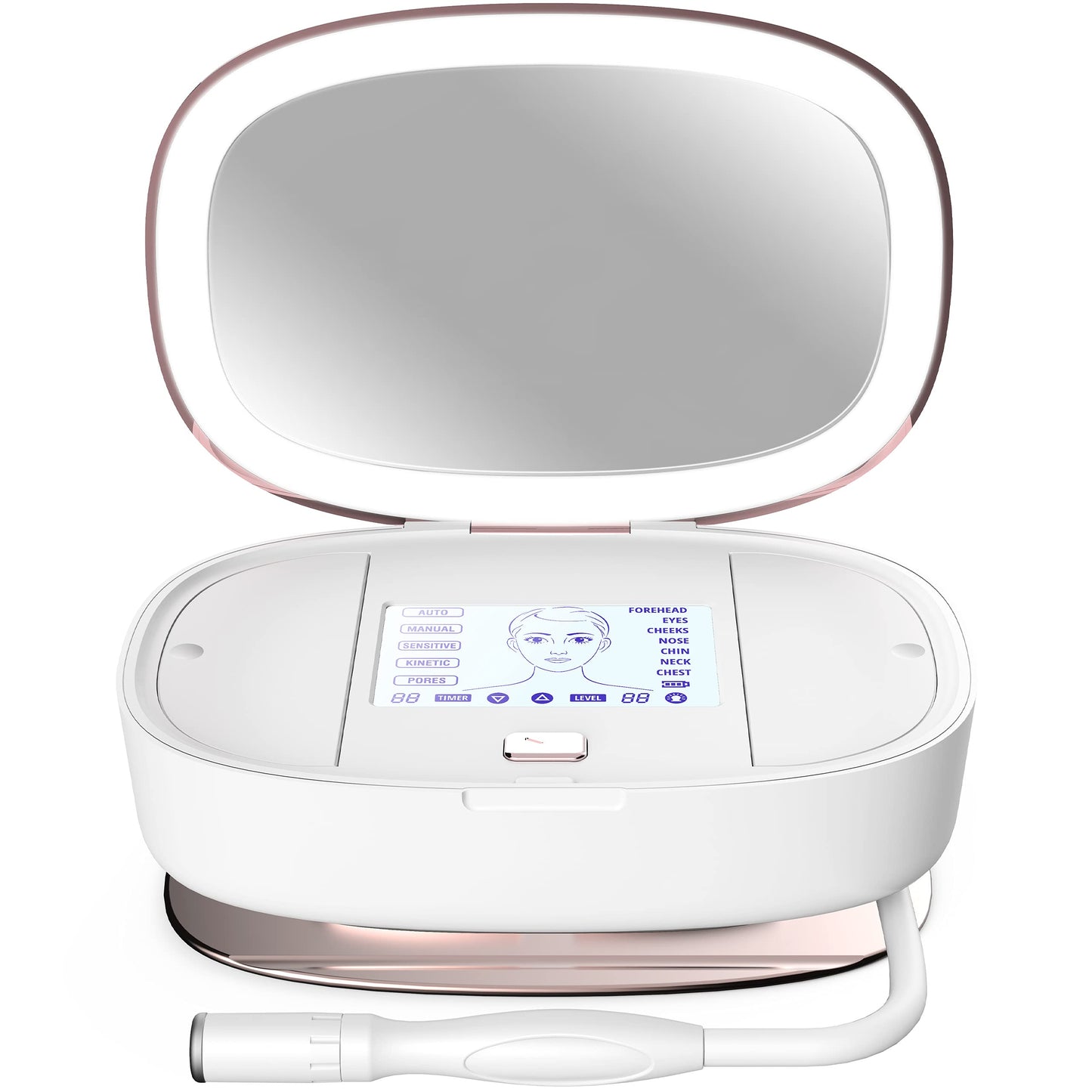 Trophy Skin UltradermMD - Home Spa Microdermabrasion Machine - Deep Exfoliation - White