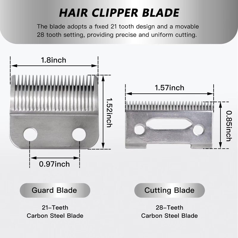2pcs Blade for Wahl Clipper Blades, Compatible for Wahl Precision Replacement Blades,2 Hole Clipper Blade Replacement for Wahl MC3 Replacement Blades