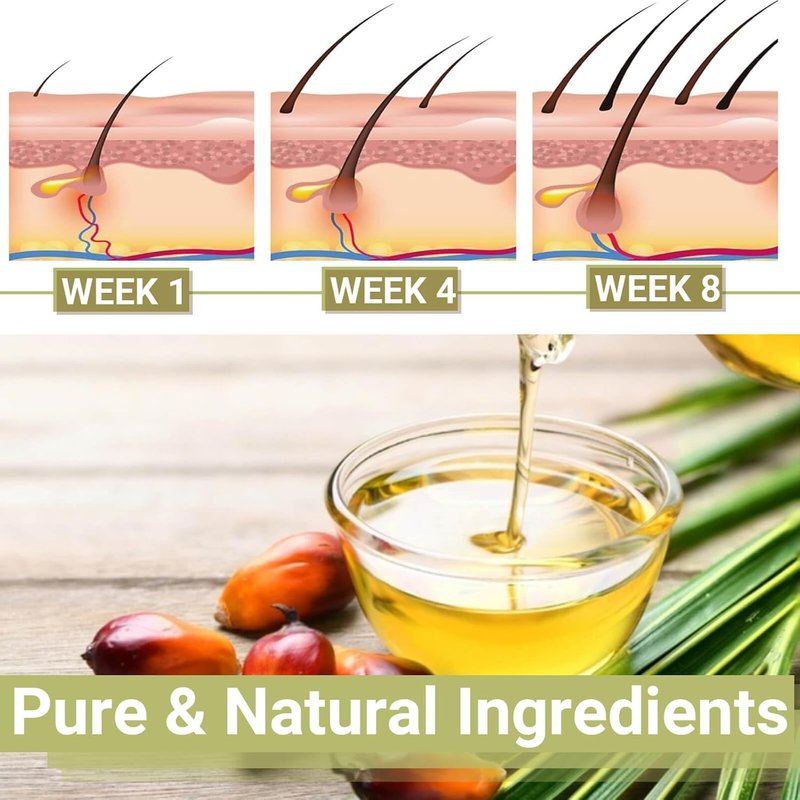 Batana Oil for Hair Growth - 100% Pure & Natural Unrefined Oil | Thicker, Stronger Hair - 2 FL OZ (60ml)
