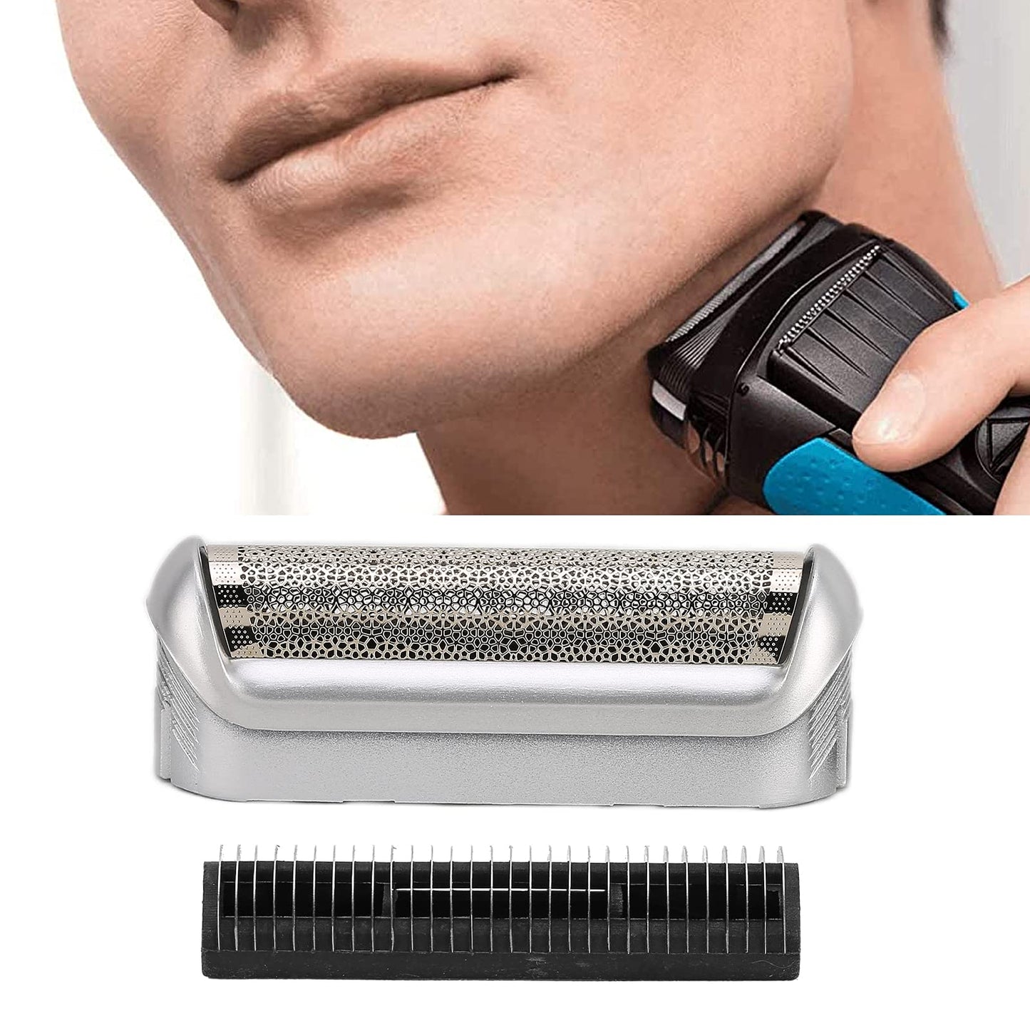 5s Replacement Foil & Cutter for Compatible with Replacement Shaver Part Cutter Accessories Replacement Kit for M90 M60 P40 P50 P60 P70 P80 555 575 370-5S