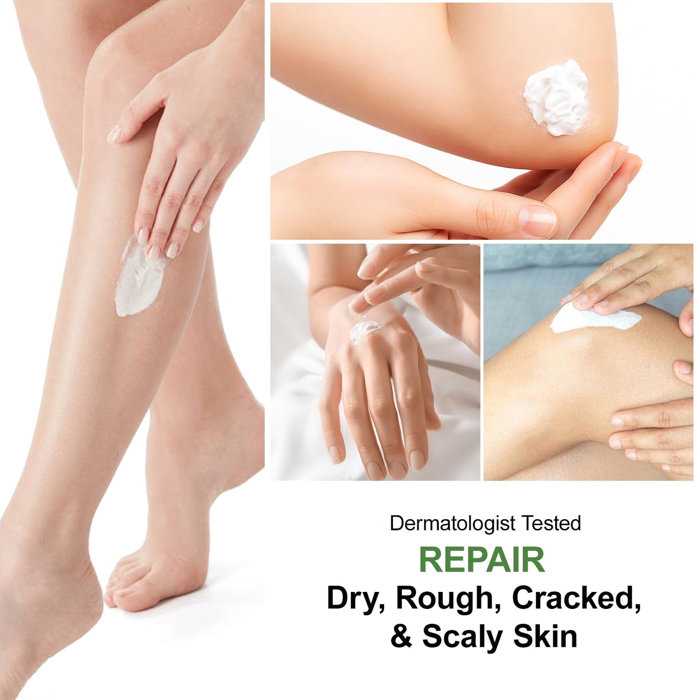 YAFUSIPE Urea Cream 60 Percent For Feet Maximum Strength Plus Salicylic Acid 2%, Tea Tree Foot Lotion For Dry Feet, Foot Cream Intensive Repair Foot Moisturizer 5.29oz