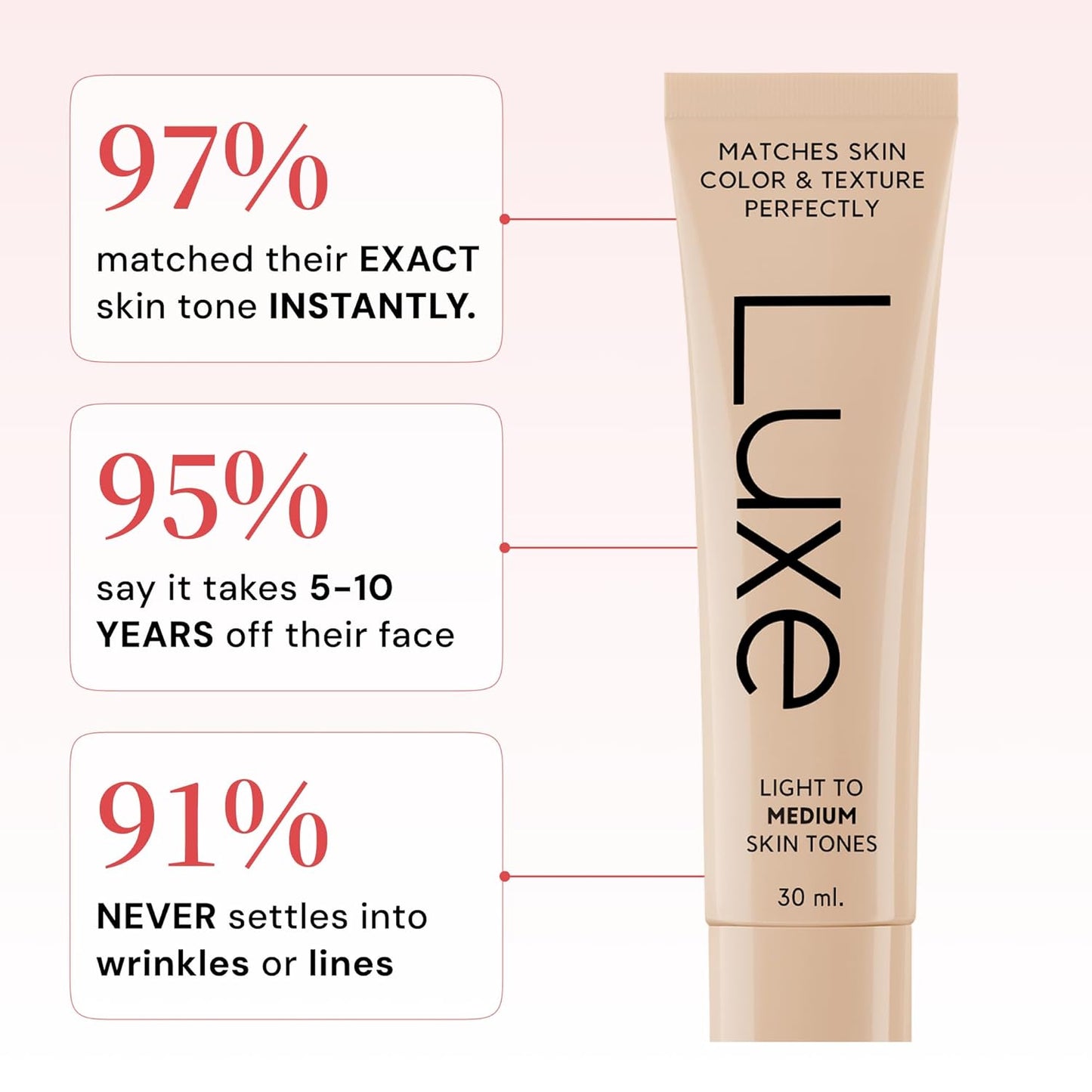 Color Changing Foundation - Luxe Formula for Flawless Skin | Light Shade