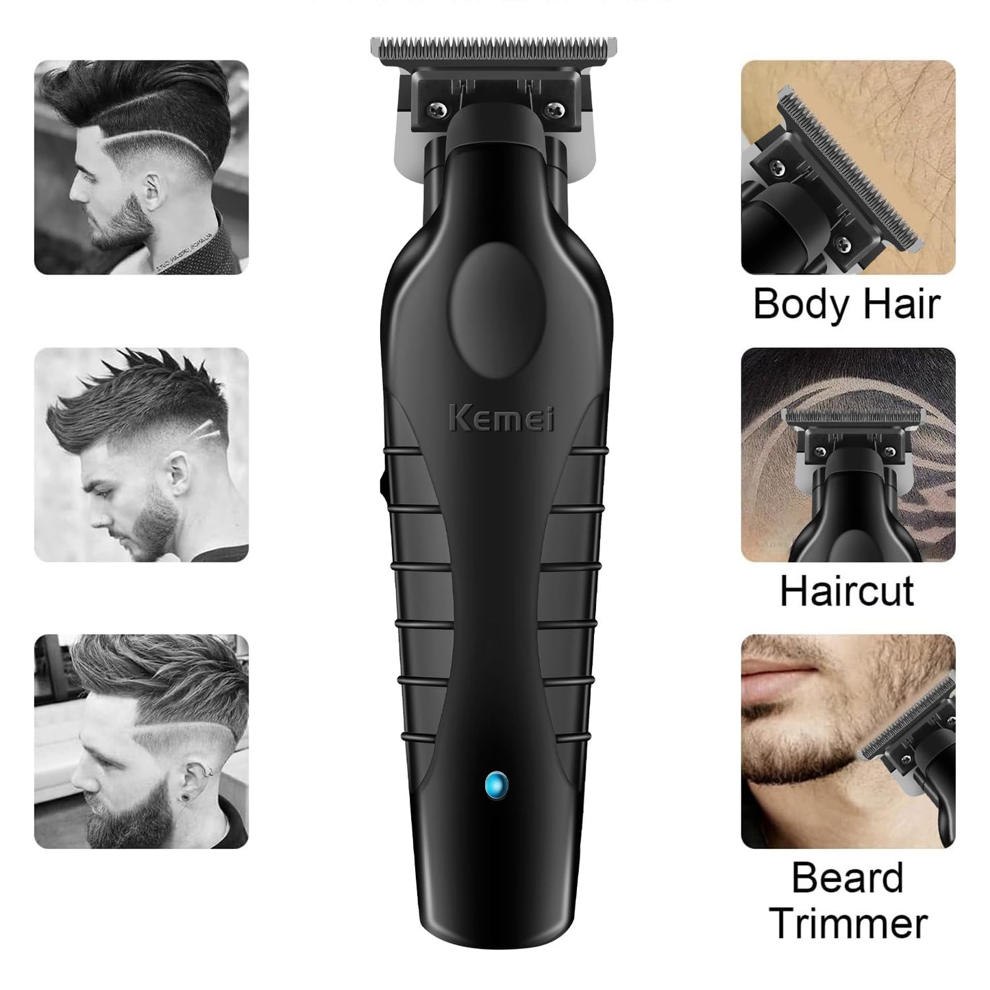 KEMEI 2299 Trimmer Professional Cordless Hair Clipper for Men