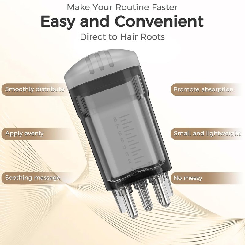 Minoxidil Applicator Comb - Quick & Even Application Tool for Hair Growth | Scalp Applicator Bottle
