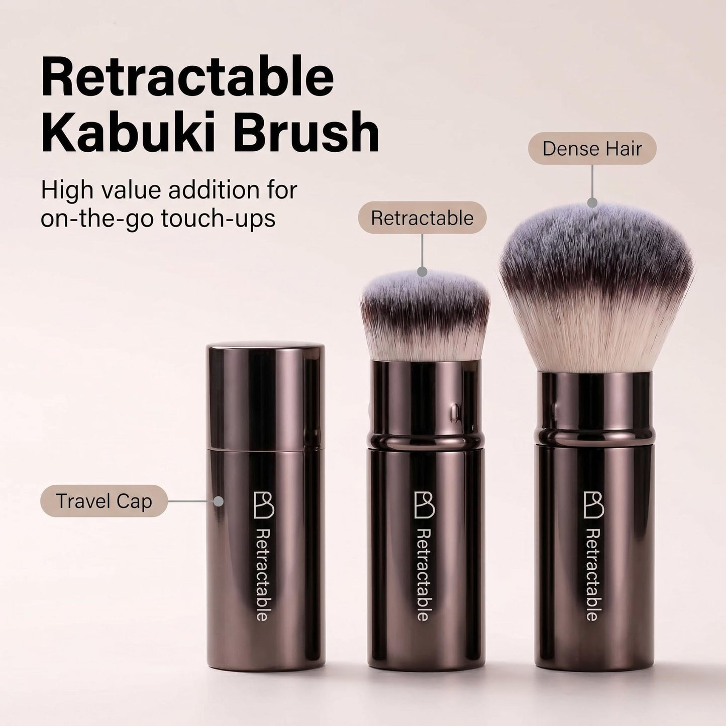 Professional Makeup Brush Set BS-MALL with Travel Case, 20PCS Synthetic Makeup Brushes for Foundation, Conce aler, Blush, Powder & Eyeshadow, Labeled Face Eye Brushes for Beginners, Makeup Artists